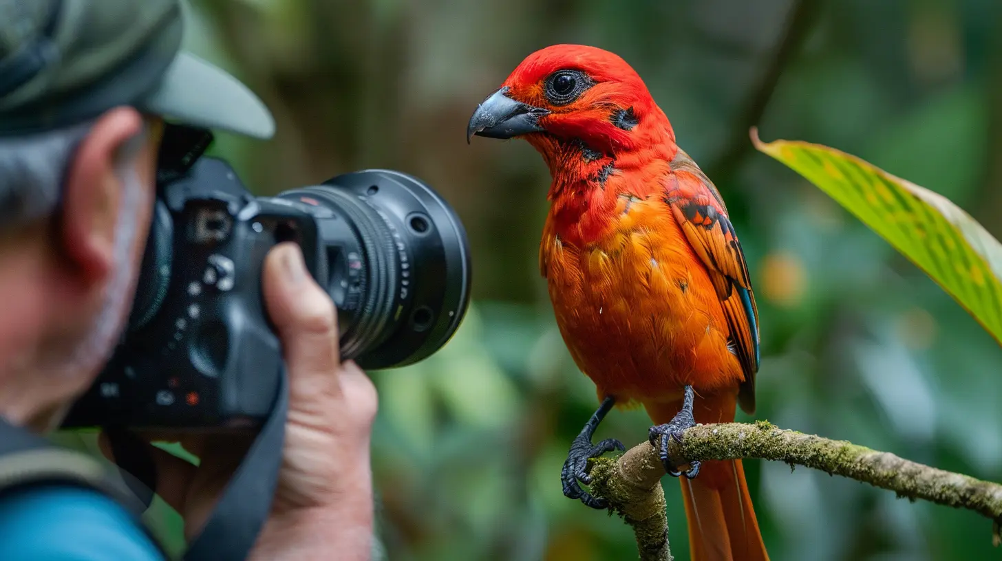 Birdwatching in Tropical Rainforest Wonders
