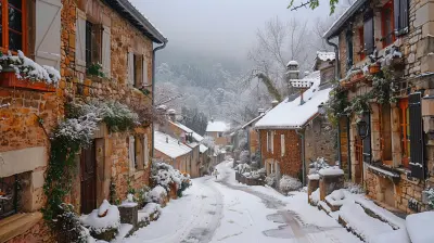 A Snowy Retreat in the Enchanting Villages of France