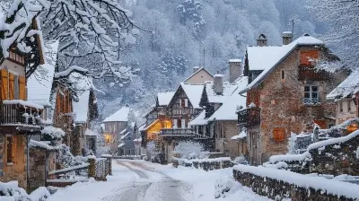 A Snowy Retreat in the Enchanting Villages of France