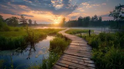 Explore Marshland Paths on an Elevated Hiking Experience