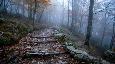 Hiking Adventures In The Calm Of Early Morning