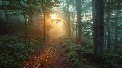 Hiking Adventures in the Calm of Early Morning